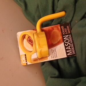 Mason jar drinking handle